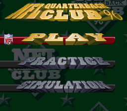 NFL Quarterback Club back cover for Super Nintendo